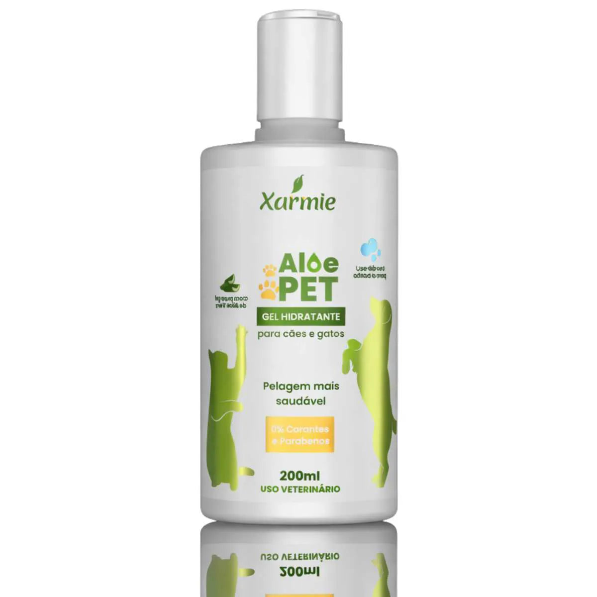 Aloe Pet Gel Hidratante e Regenerador Cães e Gatos Xarmie 200g